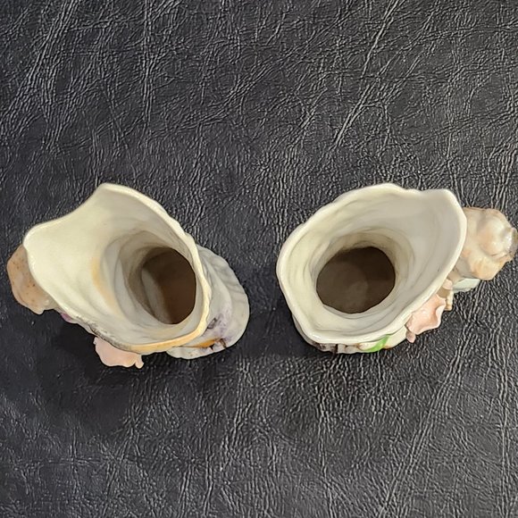 Pair of Vintage 1950s Ucagco Porcelain Figural Spill Vases Made in Japan - Picture 4 of 10